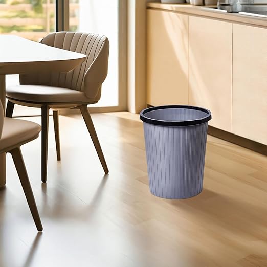 ZXJ Plastic Trash Can - 2 Gallon - Grey - Laundry Room,Bathroom,Kitchen,Office,Dormitory,Camping,Kids Room