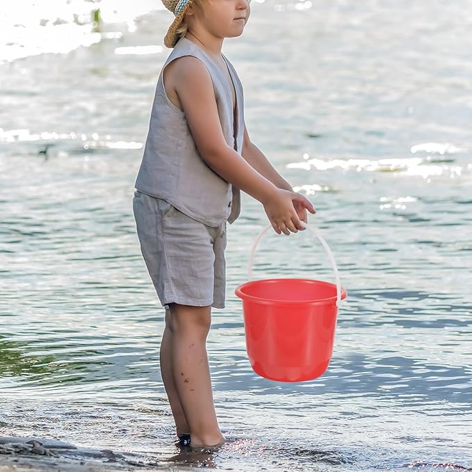 PRETYZOOM Multipurpose Plastic Water Bucket with Handle, 1.3 Gallon Bucket for Home, Gardening, Cleaning, Pet Care, Storage, Durable and Ergonomic Design