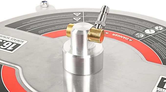 Simpson Cleaning Universal 16.5" Pressure Washer Surface Cleaner, Stainless Steel, for Gas and Electric, Cold Water, 1/4" Quick Connection, Max of 4000 PSI, 80625