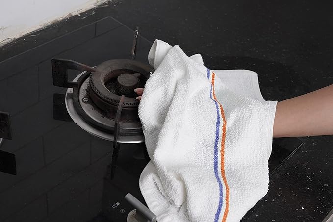 Avalon Towels Terry Bar Mop Towels (Value Pack of 36) Size 16"x19" – Absorbent and Durable, Multipurpose Cleaning Rags, Cotton Cleaning Cloths, Terry Cloth Rags, Reusable Shop Rag