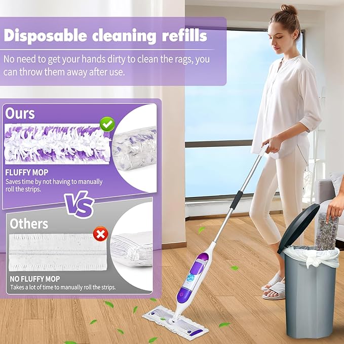 12PCS Disposable Mopping Pads Refills for Swiffer PowerMop,Replacement with Swiffer Power Mop Refills for Swiffer Power Mop Pads Multi-Surface for Floor Cleaning