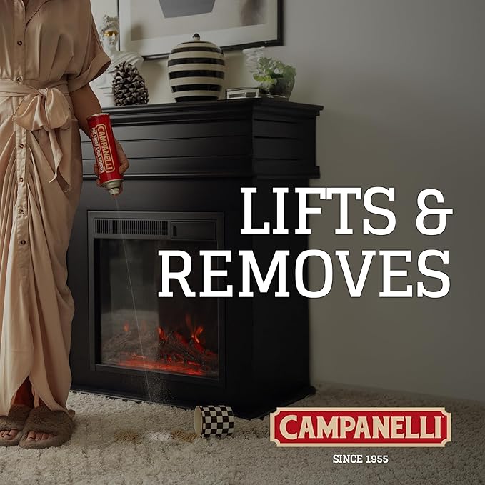 Campanelli Pro Series Stain Remover - 18oz Aerosol - Point & Spray Carpet Cleaner, Spot Remover, Great For Pet Stains & Odors, Upholstery, Fabrics, & More