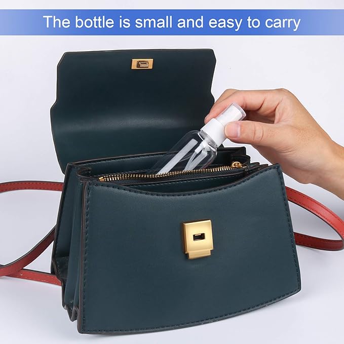 TRENDBOX 6 Pack Empty Transparent Plastic Fine Mist Spray Bottle 60 ml (2 oz)