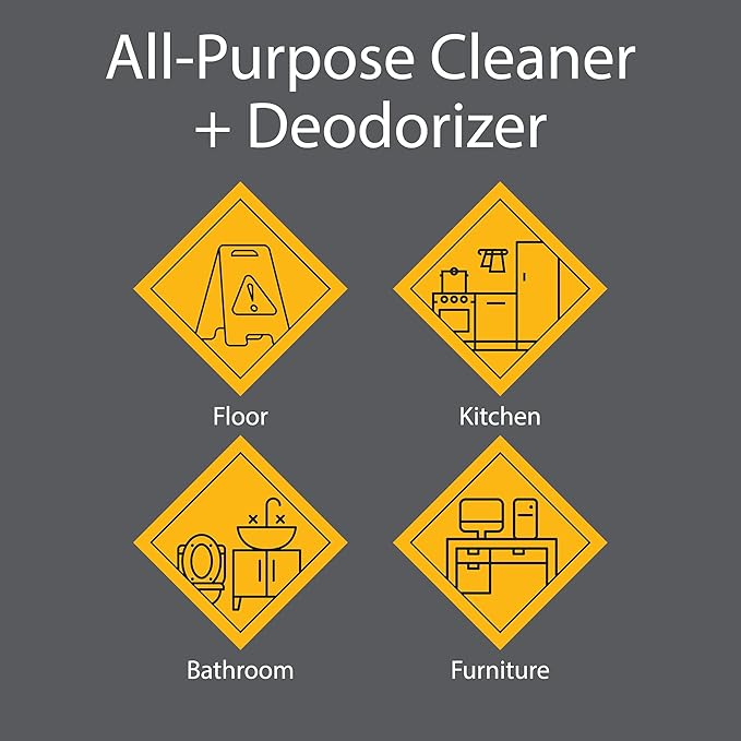 Pro-Grade All-Purpose Cleaner & Deodorizer - Deep Cleaning & Odor Eliminating Formula For Professional & Home Surfaces - 32 Ounce Concentrate - Fresh Breeze, 2 Pack
