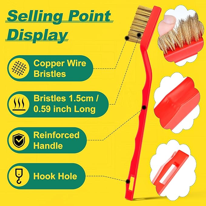 Crevice Cleaning Brush, Hard Bristle Crevice Cleaning Brush, Cleaning Brushes for Household Use, Kitchen Scrub Brushes for Cleaning,Laundry Room Organization, Grout Brush, Bathroom Cleaning Supplies