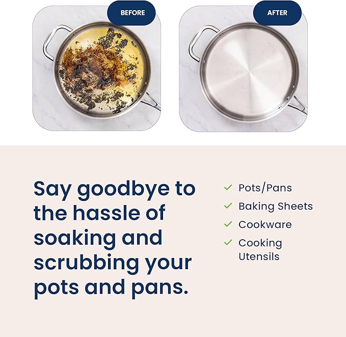 Truly Free Heavy Duty Pot & Pan Spray - Powerful Foaming Grease Remover, Multi-Purpose Kitchen Cleaner Spray Degreaser for Oven, Stoves, Grill & More, Citrus Scent - Includes 1 Empty Bottle & 2 Refill