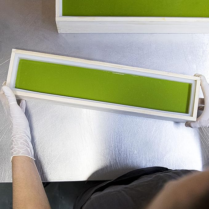 Silicone Soap Molds for Soap Making - Wooden Soap Mold Loaf with Cover, Rectangle Soap Loaf Molds for DIY Soap Making（2.2L/77oz）