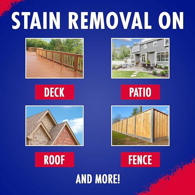 30 SECONDS Mold and Mildew Stain Remover | Ready to Use | Battery Powered Spray Wand | 1.3 Gallon