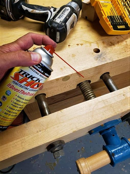 Penetrating Oil, Lubricant, and Degreaser | 6 Pack - 11 oz. Nitrogen Charged Spray Can | Eco-Friendly, Non-Flammable, NSF H1 Food Grade & Biodegradable | 3-in-1 Industrial Performance by Trick Shot