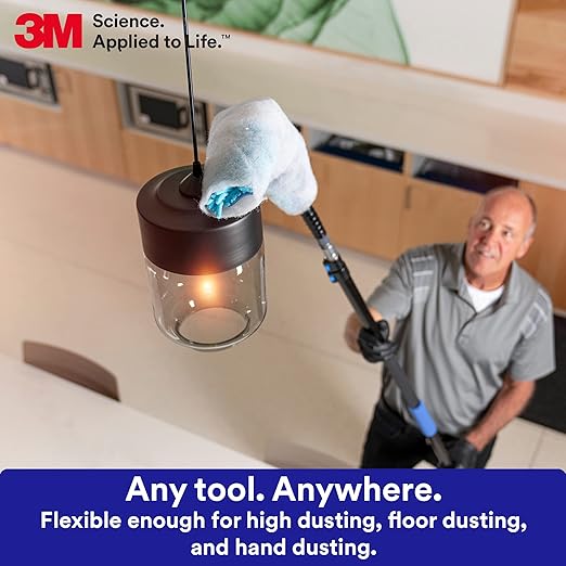 3M Easy Trap Sweep and Dust Sheets, 2 Rolls of 250 5" x 6" Sheets (500 Sheets), Disposable Easy Sweep Floor Duster, Picks Up 8x More Dirt, Dust, Sand, Hair, Works on Dry or Wet Surfaces, 55655W