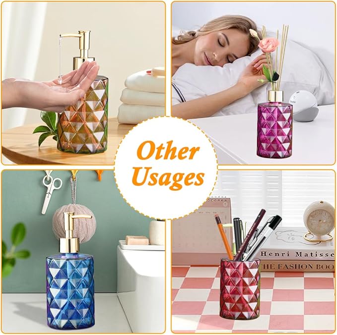 Bottle Resin Mold with Pump Soap Dispenser Resin Mold Perfume Bottle Silicone Molds for Epoxy Casting DIY Bottle Pen Flower Storage Candle Holder Home Decor