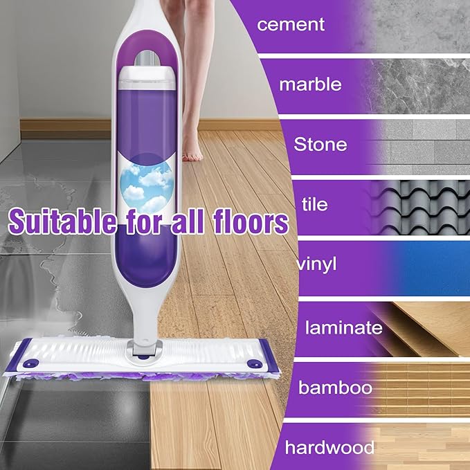 25 Pack Power Mop Refill Pads for Swiffer Power Mop, Disposable Spray Wet Pads Refill for Swiffer PowerMop Multi-Surface Mopping Pad,Mop Head Replacement for Floor Cleaning