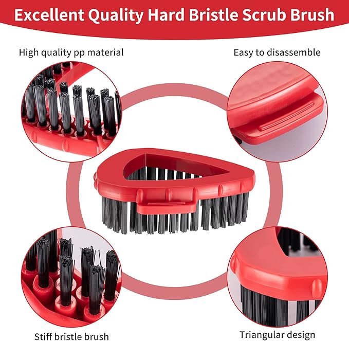 Spin Mop Replace Head Base Scrub Brush Head Replacement for O Ceda RinseClean 2 Tank System (2 Pack)