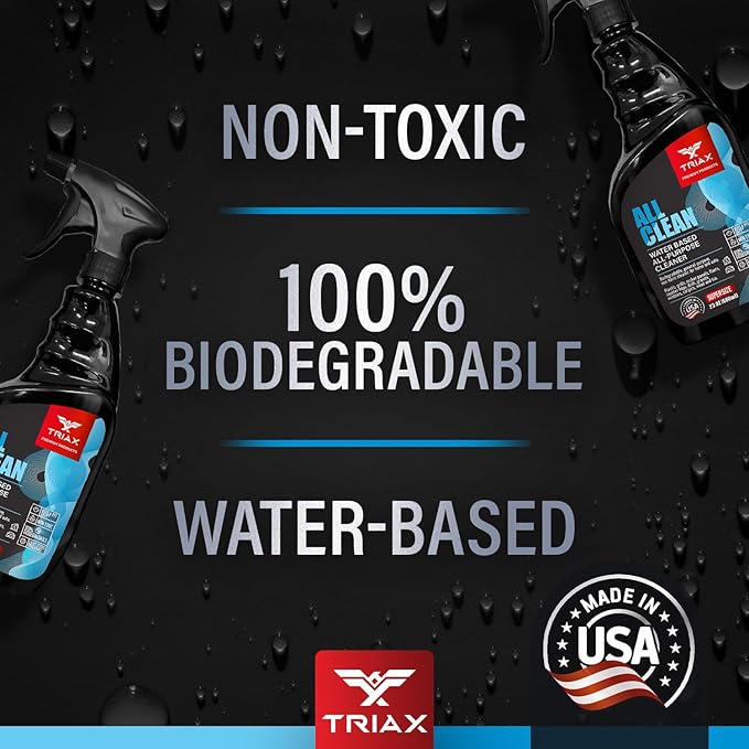 Triax All Clean - Professional Grade Multi-Purpose, Bio-Degradable, Non-Toxic Cleaning Product - For Vehicle and Home Use