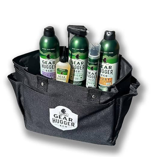 Gear Hugger Go-Bag - Lubricant, Degreaser, Dry Bike Lubricant & Rust Remover - Eco-Friendly, Garage Door Lubricant, Heavy Duty Oven Cleaner & Rust Protection - Plant-Based, No Petroleum, No PTFE