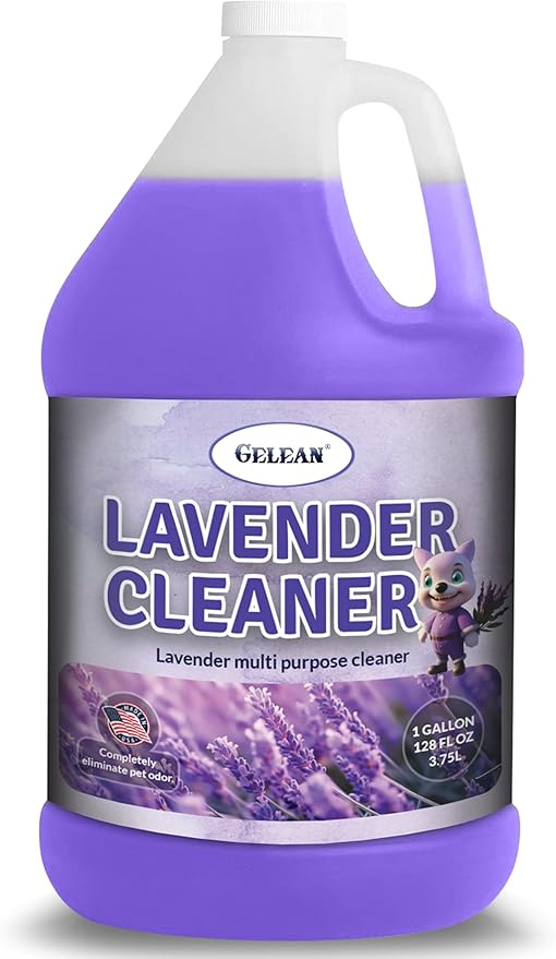 LAVENDER Multi Purpose Cleaner & Deodorant - MADE IN USA - Concentrate Lavander cleaner - Strong Odor Floor Cleaner - Floor Cleaner Odor eliminator 128oz