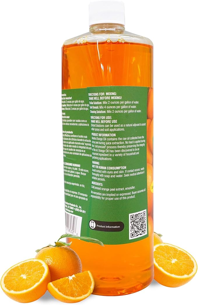 Medina Orange Oil Cleaner & Degreaser Concentrate - All Purpose Orange Oil Cleaner, Cabinet Cleaner Degreaser, Wood Degreaser for Kitchen Cabinets, Ideal for Mopping Floors & Automotive - 32oz
