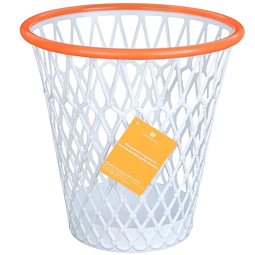 Basketball Trash Can,4.5 Gallon Wastebasket, Easter basket,Garbage Can, Basketball Hoop Style,Basketball Net Waste Basket,Basketball gift,Basketball-Themed Gift,Size Dia11"x12"for Basketball Party.