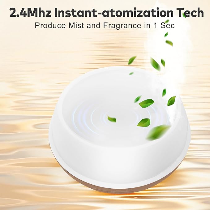 500ml Essential Oil Diffuser, Ultrasonic Diffusers for Essential Oils with Remote Control for Bedroom, Quiet Aroma Diffuser with 7 Color LED & Auto-Off, Mist Humidifier for Home, Office, Yoga