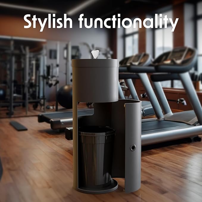 Wipex Plant Based Gym Wipes Dispenser Refill - 1400 Count 8"x8" Fitness Equipment Wipes with Cleaning Vinegar, Lemongrass & Eucalyptus, Quality Gym Wipes for Equipment & Surface Cleaner