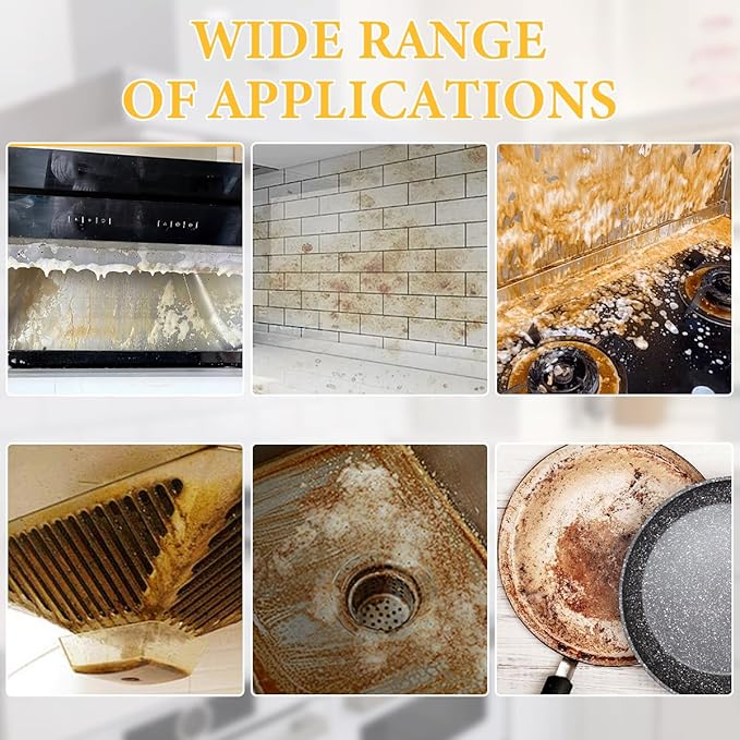 Kitchen Heavy Oil Cleaner - Heavy Duty Degreaser Cleaner Spray for Stubborn Oil Stains for Kitchen Surfaces All Purpose Cleaning