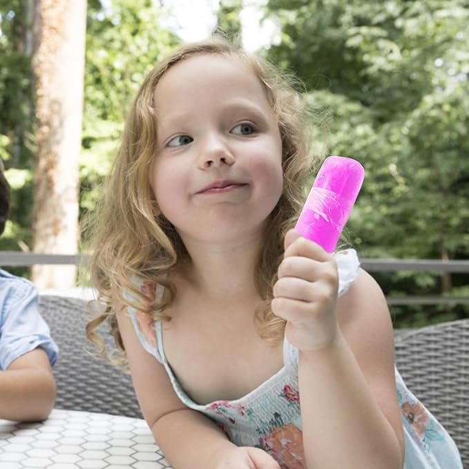 LOMIMOS 160PCS Disposable Ice Popsicle Mold Bags,BPA Free Freezer Tubes With Zip Lock Seal Funnel for Healthy Snack Yogurt Stick Juice Fruit Smoothies Ice Candy Pops Family Party(8.6"x2.3")