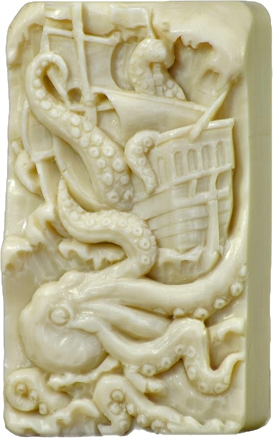 Kraken Silicone Mold for SOAP Making Resin Candle Wax Plaster Cake Chocolate Octopus