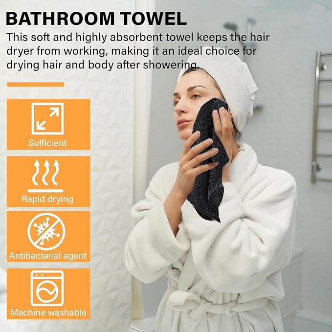 Shiny Bath Wipes Cleaning Cloths,5pcs Shiny Bath Drying Towels,Shower Doors Drying Towels,12*10” Streak Free Glass Window Car Mirror Super Absorben Microfiber Cleaning Cloths Cleaner(5pcs grey12*10”)