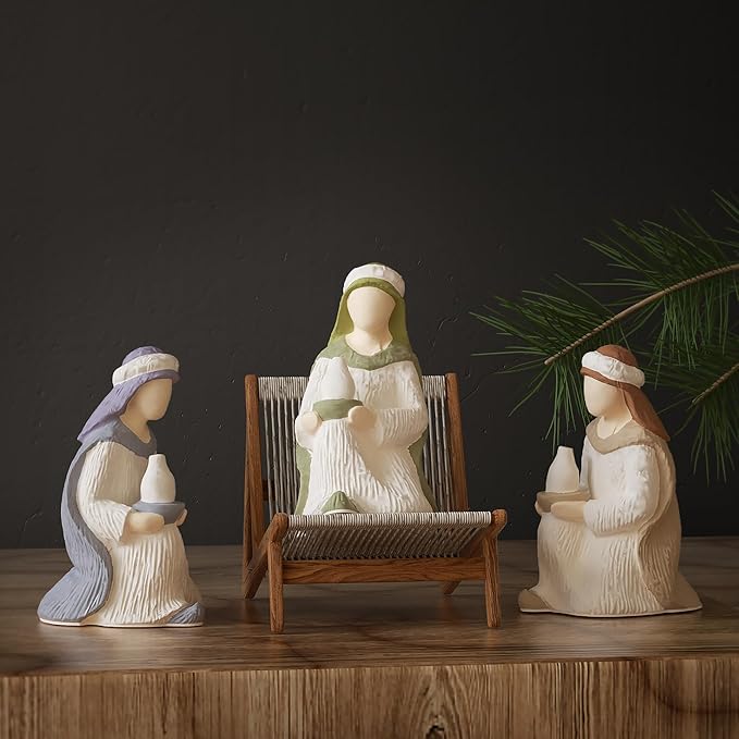 Silicone Born Jesus Nativity Scene Mold - Silicone Resin Casting Molds for Candle & Resin & Soap Craft Supplies