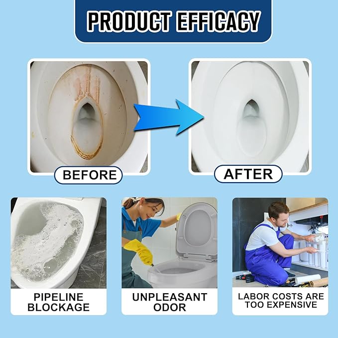 Foam Toilet Cleaner,New Powerful Toilet Bowl Cleaner,Advanced Bathroom Cleaner for Home,Powerful Instant Bowl Cleaners for Toilets Squatting Pans