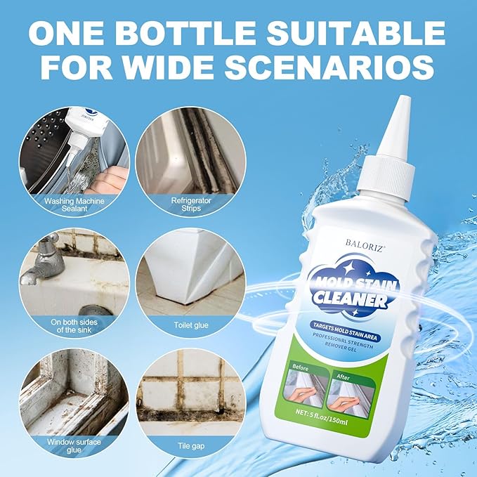 Home Remover Gel, Household Washing Machine Cleaner for Front Loader Washing Machine Seal, Refrigerator Strips, Cleaner For Tiles Grout Bathroom Cleaning Home Kitchen Sink Cleaning
