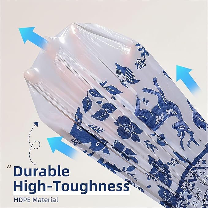 13 Gallon Trash Bags Drawstring, 60 Counts Tall Kitchen Trash Bags, Sturdy Large Trash Bags, Colored Garbage Bags 13 Gallon Tall Kitchen, Tear Resistant Kitchen Garbage Bags for Kitchen, Bathroom