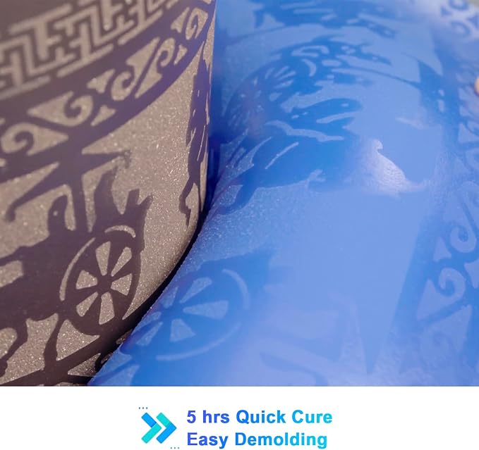 BBDINO Silicone Mold Making Kit 30A 4.4 lbs Translucent, High Strength Liquid Silicone Rubber for Molds Making,1:1 by Volume Ideal for Casting Resin/Silicon/Soap/Concrete Molds