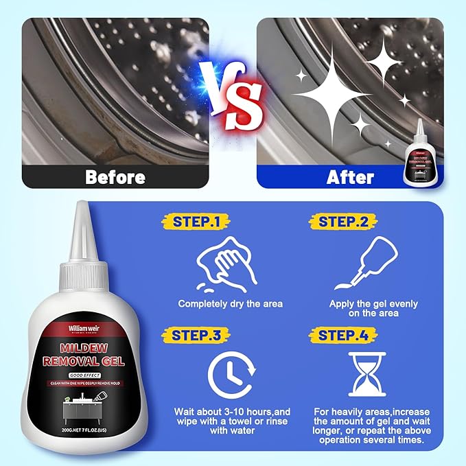 Washing Machine Cleaner Tablets Ultra - Designed for Pet Owners, Removes Residue, Grime & Odors, with Mold Cleaning Gel&Brush, Compatible with HE, Top&Front Load, 30 Tablets-12+ Month Supply