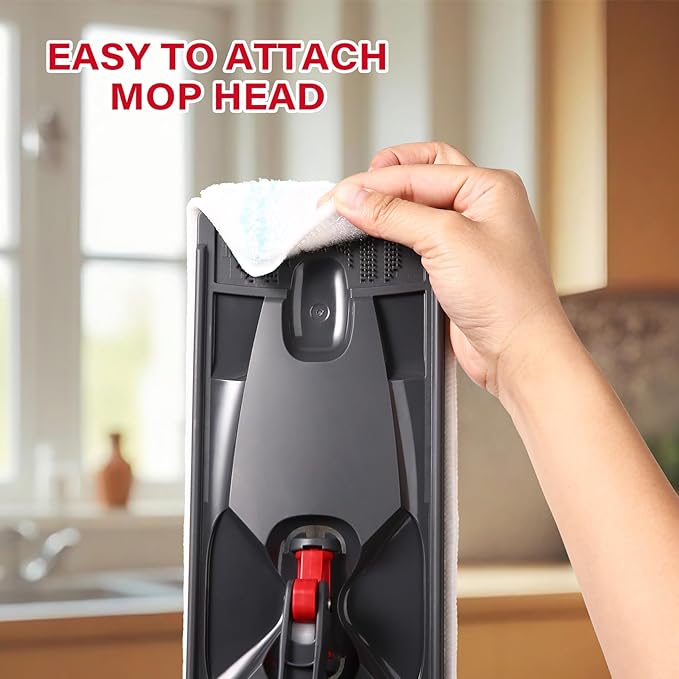 3 Pack Mop Pads Refills, Microfiber Reusable Replacement Mop Pads Flat Replacements Heads for Wet Or Dry Floor Cleaning