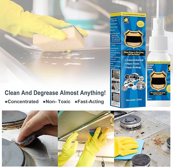 2 PCS Magic Degreaser Cleaner Spray, Magic Degreaser All Purpose Cleaner Spray Cleaner Spray Kitchen Cleaner Spray Degreaser