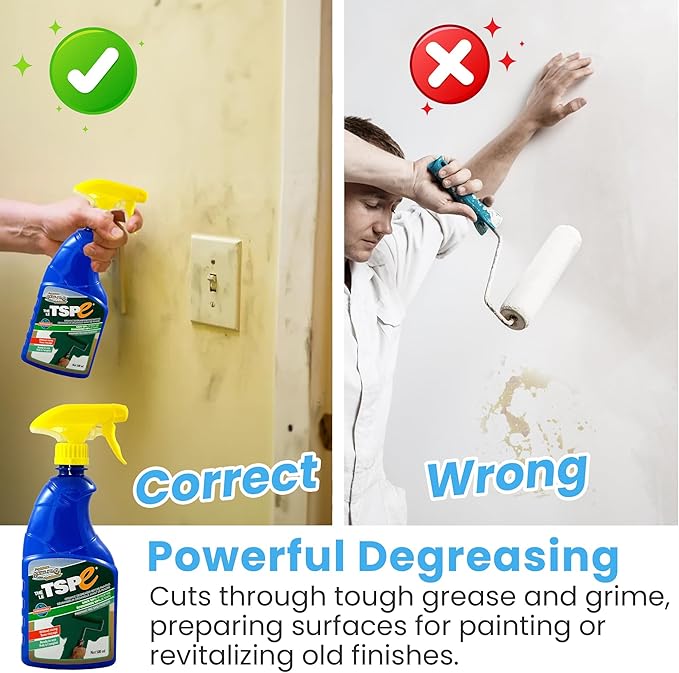 TSPE Cleaner - 500ml / 16.9 oz Phosphate-Free Degreaser and Pre-Paint Surface Prep - Biodegradable, No-Rinse Formula (2)