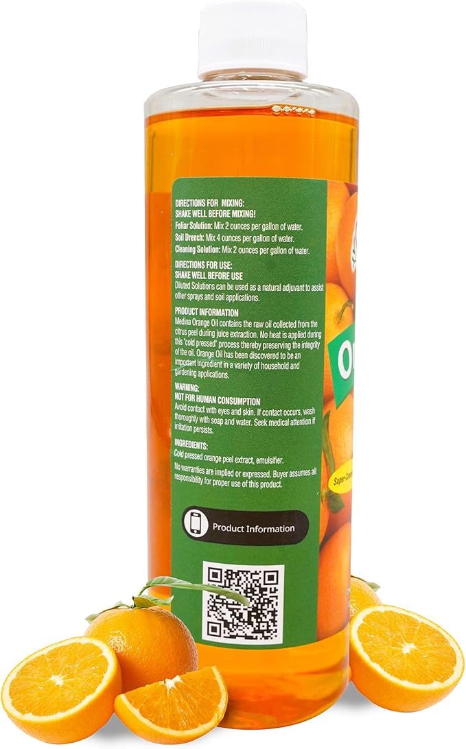 Medina Orange Oil Cleaner & Degreaser Concentrate - All Purpose Orange Oil Cleaner, Cabinet Cleaner Degreaser, Wood Degreaser for Kitchen Cabinets, Ideal for Mopping Floors & Automotive - 16oz