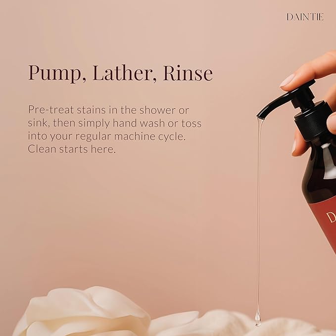 Delicates, Lingerie & Bodily Fluids Detergent – Gentle, pH Neutral, and Enzyme Powered Stain Remover for Intimate Fabrics 16 Fl Oz