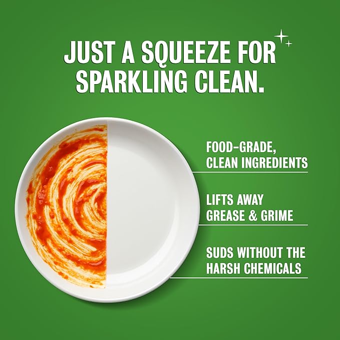 Rebel Green Super Deluxe Dish Soap - Natural Dishwashing Soap - Liquid Dish Detergent - Sustainable Dish Liquid Scented with Pink Lilac - (16 oz Bottles, 2 Pack)