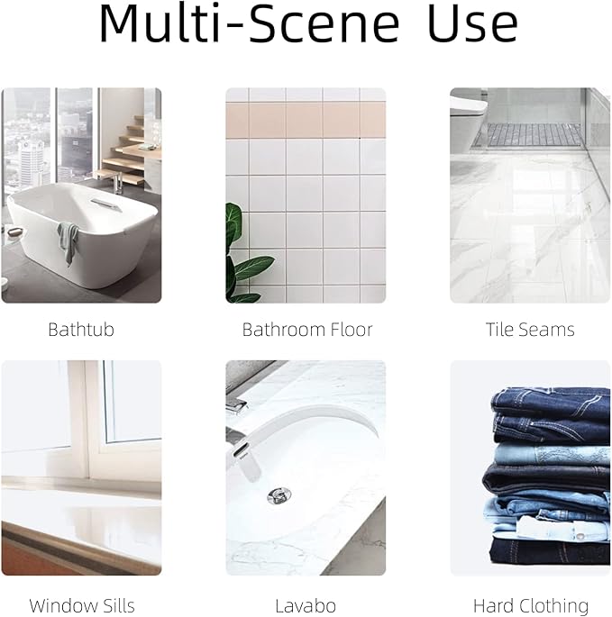 2-Pack Scrub Brush for Cleaning with Long Handle, Medium Firm Brush Bathroom Cleaning Supplies and Bathtub Cleaner and Shower Cleaning, Multi-Scene Use for Kitchen or Carpet