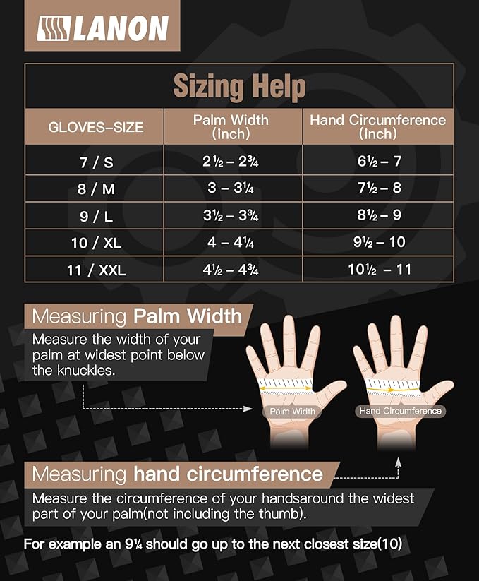LANON 8 Mil Heavy Duty Black Nitrile Gloves, Food Safe, Powder Free, Mechanic, Fully-Diamond Textured Grip Industrial Disposable Gloves, Medium