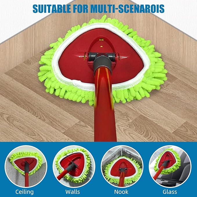 YWSHF Spin Mop Heads Replacements for Ocedar Easywring 1 Tank System 2 Pack Microfiber Mop Pad Spin Mop Refill for O Cedar Mop Head Replacement