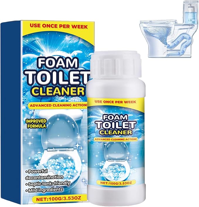 Foam Toilet Cleaner, 2025 NewToilet BowlCleaner, Advanced Toilet Cleaner for Home Bathroom, Powerful Instant Bowl Cleaners for Toilets Squatting Pans