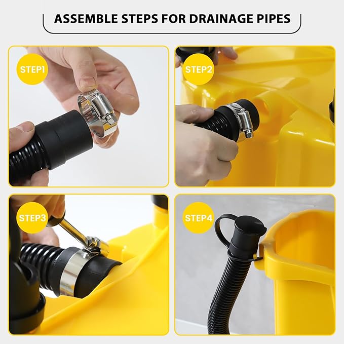 35Qt Commercial Mop Bucket with Side Wringer,Including 1* Commercial Loop-end Mop and 1* Mop Head Replacement