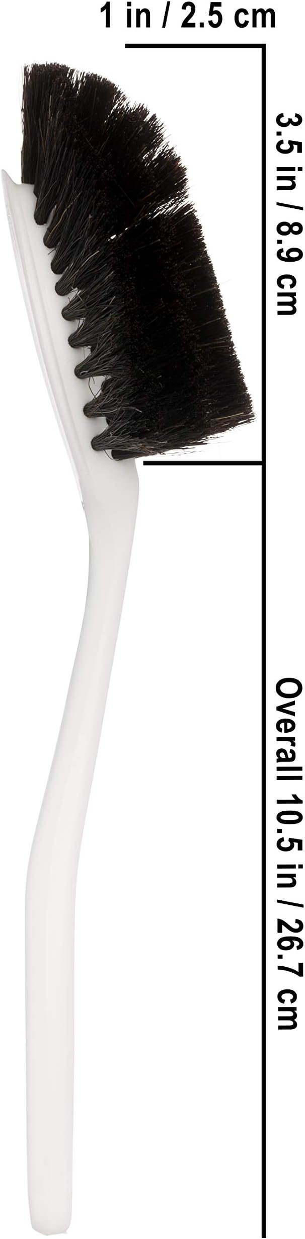 Redecker White Line Horsehair Dish Brush, 10-3/5-inches, Made in Germany