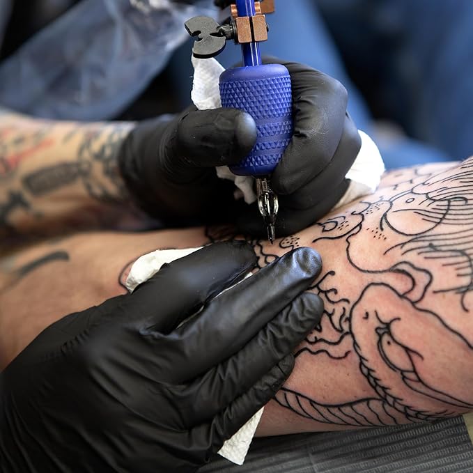 Schneider Nitrile Exam Gloves, Disposable Gloves, Latex-Free, Powder-Free, Food Safe for Cleaning, Cooking, Household Use