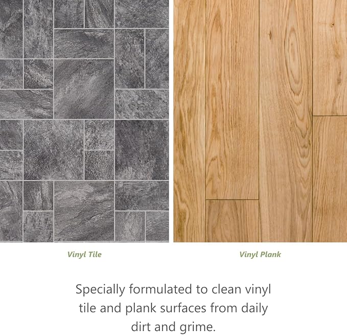 MORE Luxury Vinyl Floor Cleaner for Vinyl Plank Flooring - Ready to Use, Daily Cleaning Formula for Tile, Vinyl Surfaces [Gallon / 128oz]