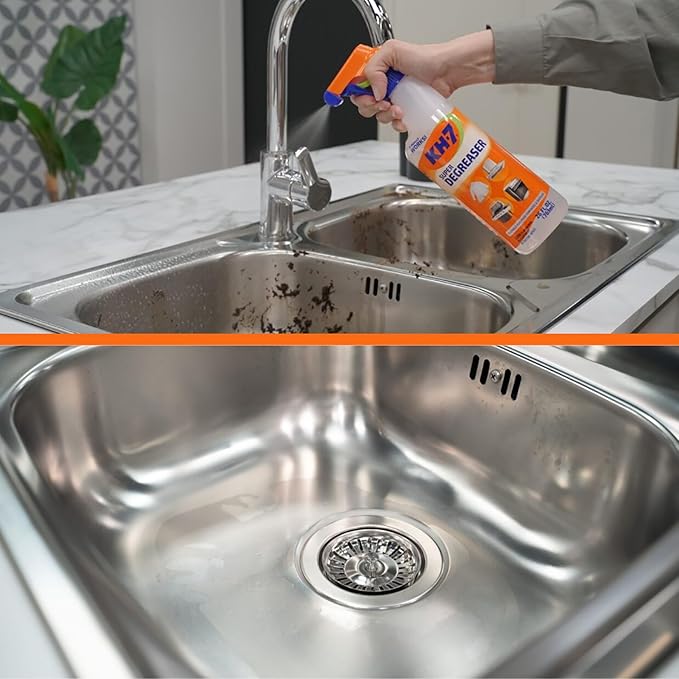 KH-7 Super Degreaser Multipurpose Cleaning Spray: The Heavy Duty All Purpose Cleaner for Your Home, Kitchen, Garage, Car & Laundry | Total Cleaner & Powerful Grease Remover, 26 oz