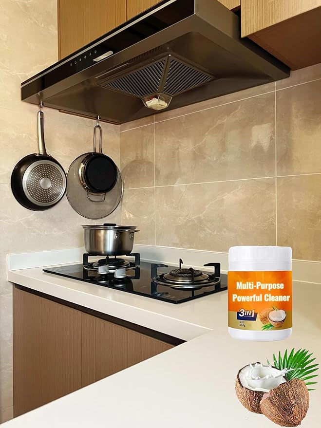 Multi Purpose Powerful Cleaner for kitchen, 3 In 1 Coconut Oil Natural Cleanser, Heavy Kitchen Duty Degreaser, All-Purpose Cleaner Removes Stains on Microwave,Oven & Stove Top (1)